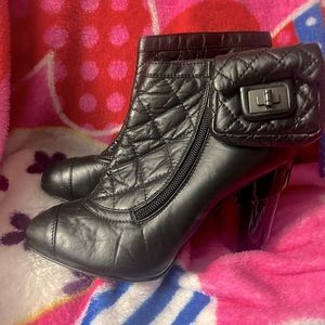 Vintage Chanel handbag on bootie RARE